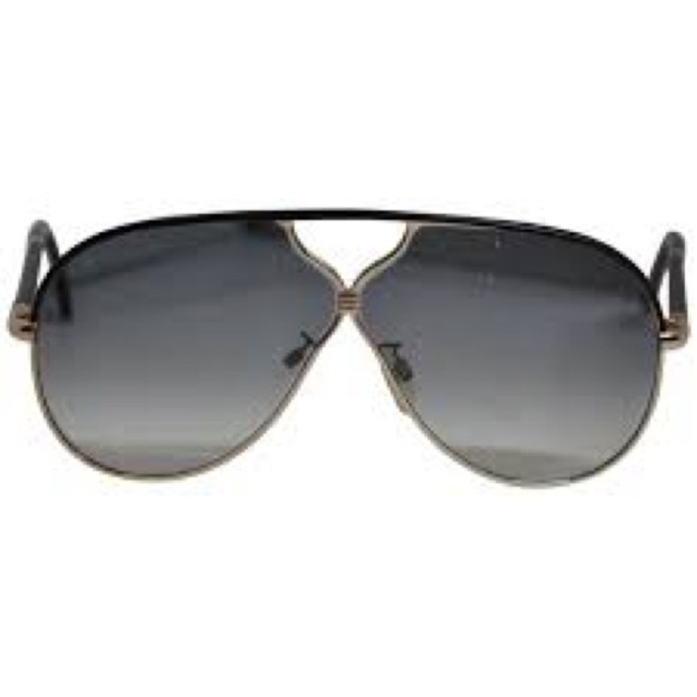 Balenciaga Black Lucite Sunglasses – Gilded Silver Hardware